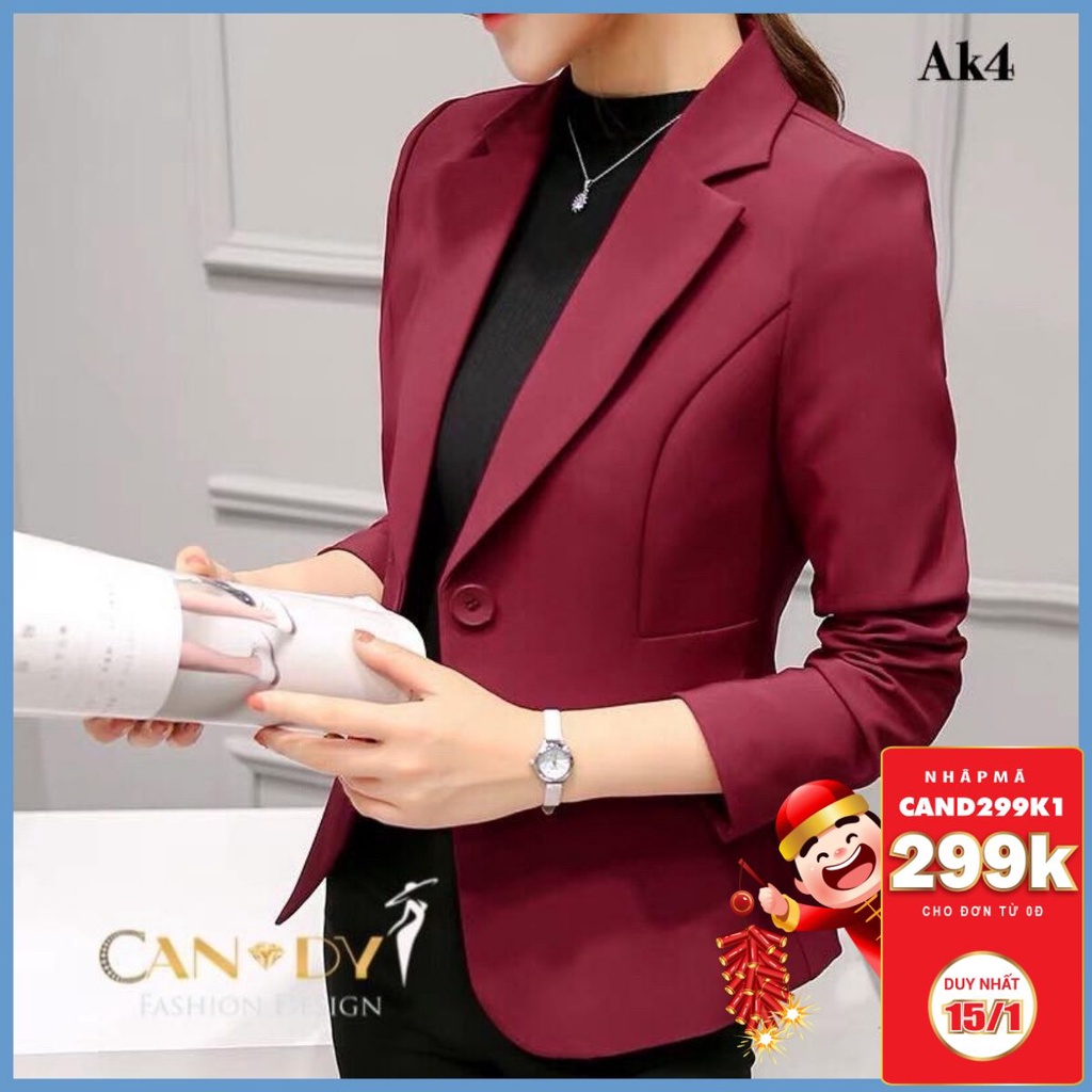 [Mã SKAMFSW175 giảm 10K đơn 50K] Áo vest nữ công sở dáng ngắn 2 lớp chất liệu tuyết mưa cao cấp AK3 Candy Fashion