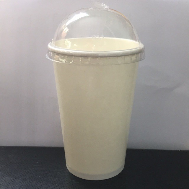 50 Cốc Giấy Giữ Nhiệt Có Nắp Đen 500ml ( 16oz ) - Đựng Cafe, Trà Sữa