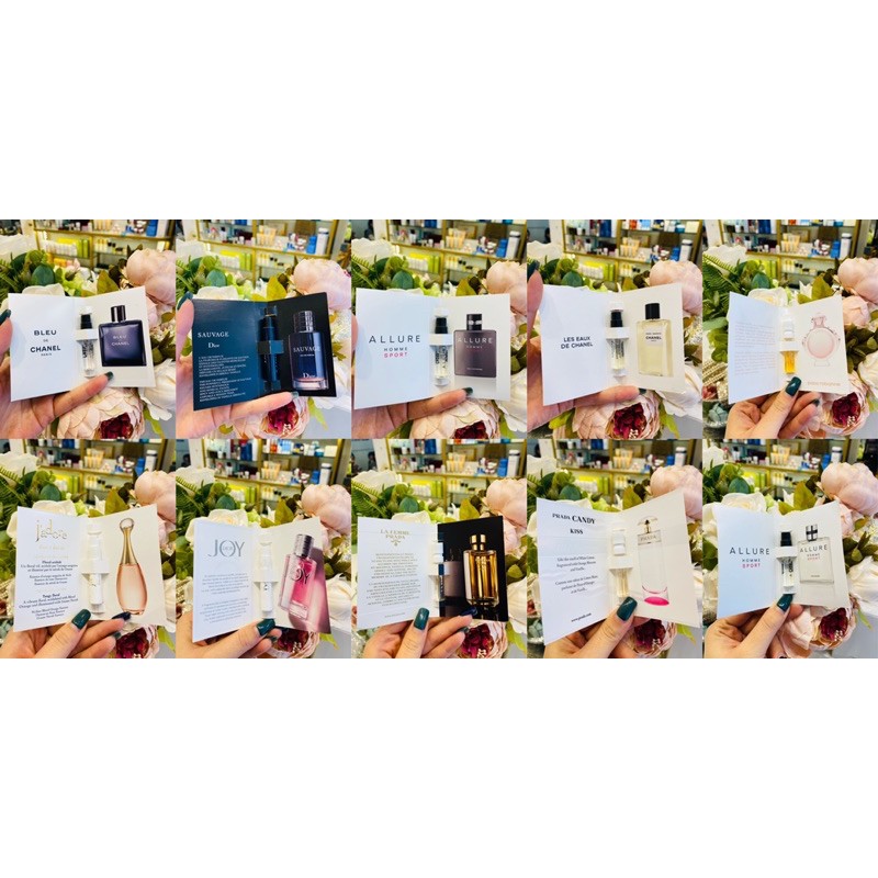 Mẫu Thử Nước Hoa Các Dòng Siêu Quyến Rũ 1ml