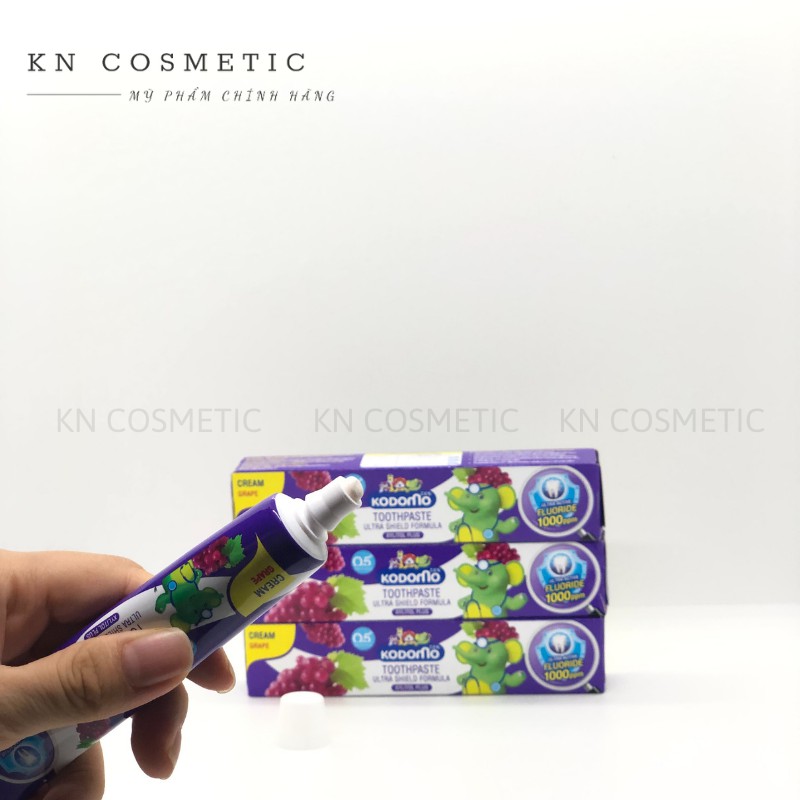 Kem Đánh Răng Trẻ Em Kodomo Toothpaste Ultra Shield Formula Thái Lan Kem Đánh Răng Cho Bé Hương Hoa Quả Tuýp 40gr