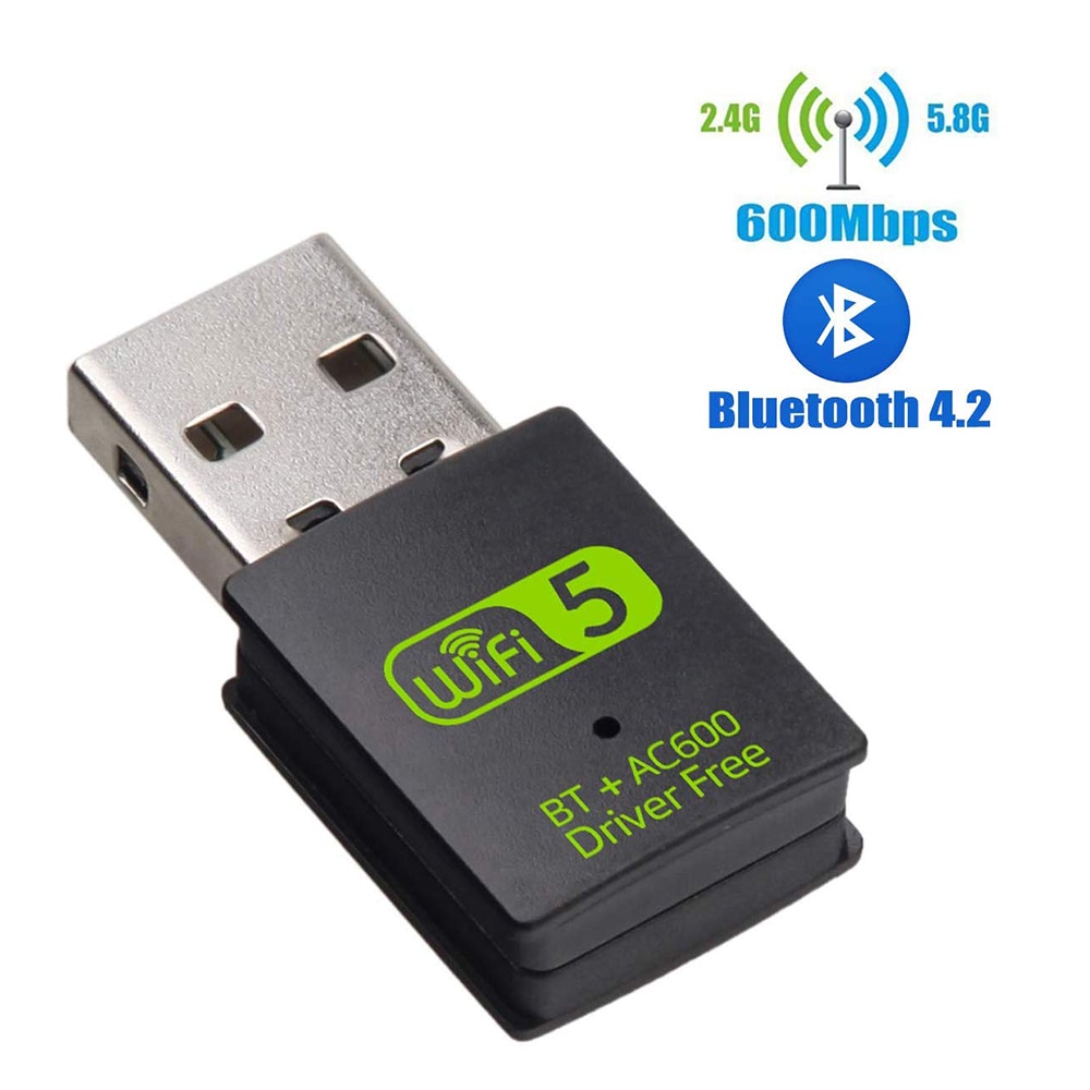 Usb Phát Wifi Bluetooth V5.0 2.4 / 5ghz 600mbps