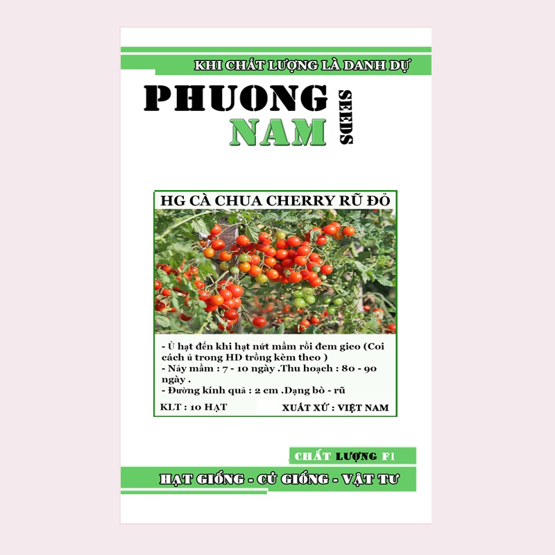 10H - HẠT GIỐNG CÀ CHUA CHERRY RŨ ĐỎ