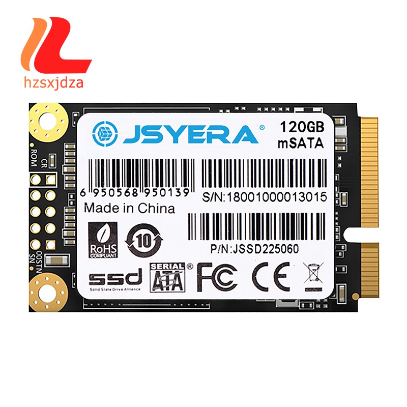 JSYERA Mini MSATA SSD 120GB Built-in Solid State Drive, for Desktop