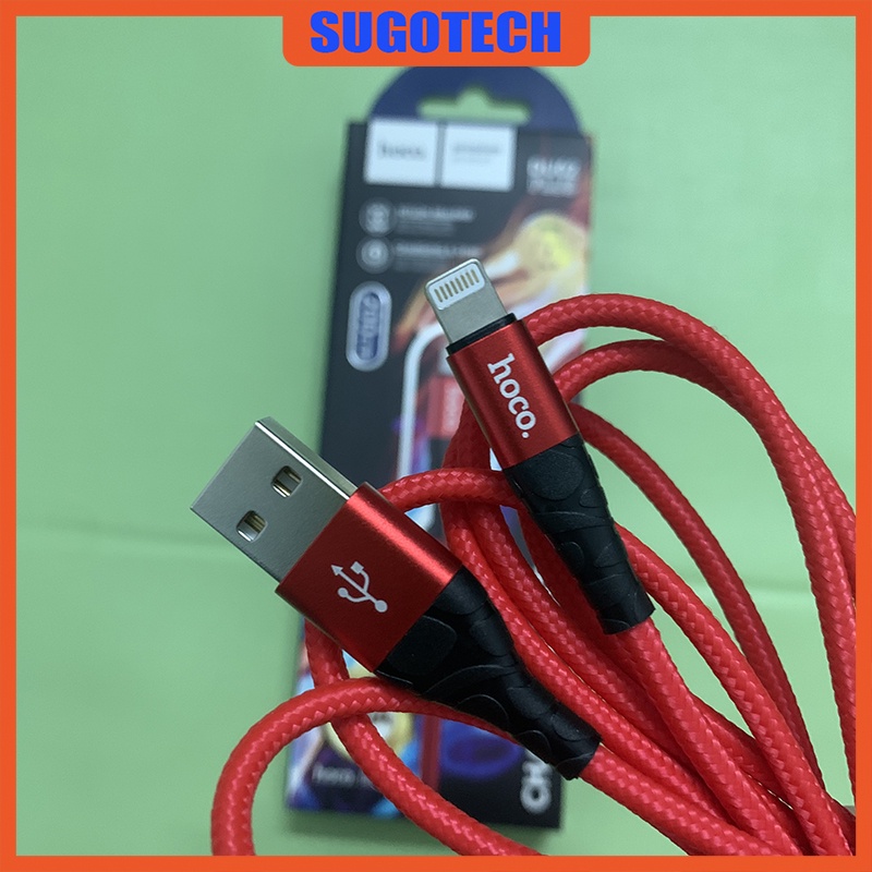 Cáp sạc nhanh IPHoco DU02 Plus dài 2m sạc nhanh 3.0A bọc dù chống đứt gãy gập USB to