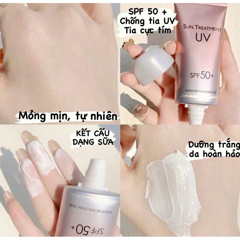 Kem Chống Nắng Nâng Tone SPF 50+ Dưỡng Trắng Hồng Da Sun Treatment Chính Hãng Nội Địa Trung