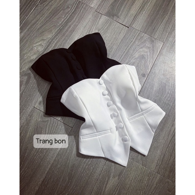 Áo quây cup ngực cúc bọc