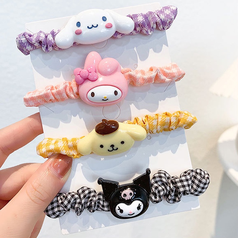 Dây buộc tóc màu kẹo ngọt dễ thương dành cho bạn nữ