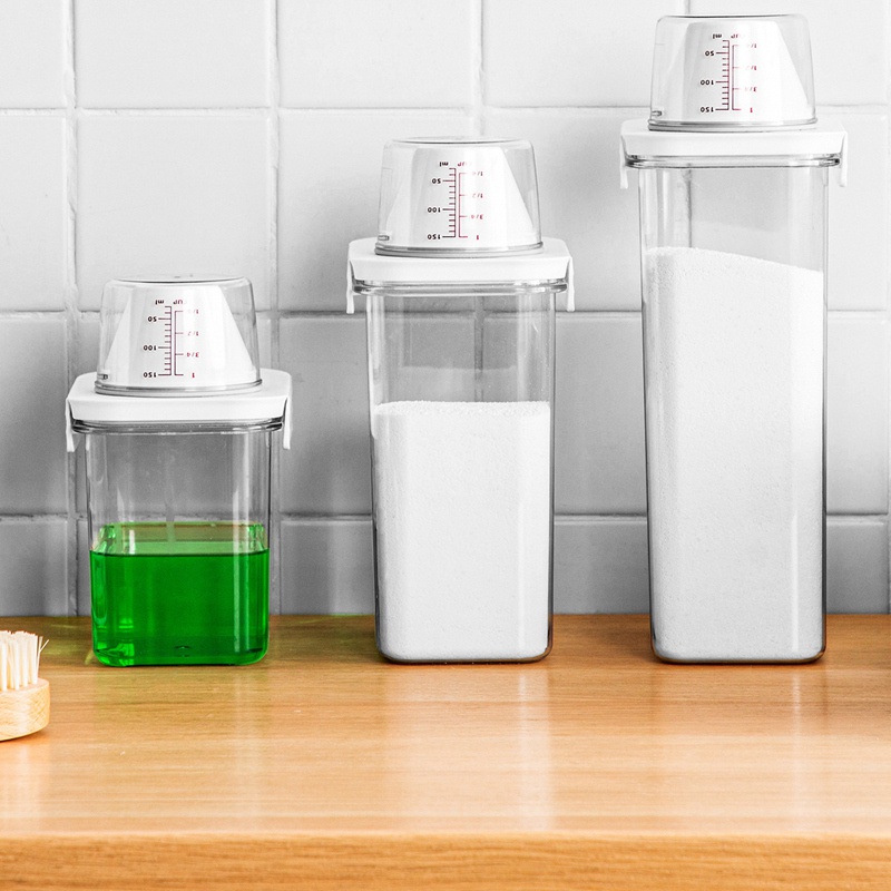 Hộp Đựng Đồ Giặt Kín Khí Có Nắp Và Tay Cầm Đa Năng 1.1L