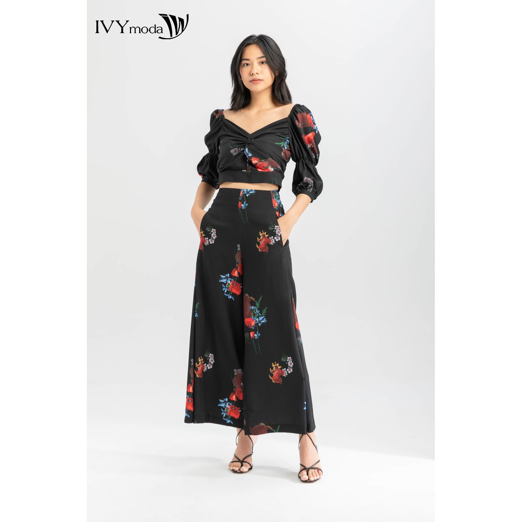 Quần dài ống suông nữ IVY moda MS 22M6417