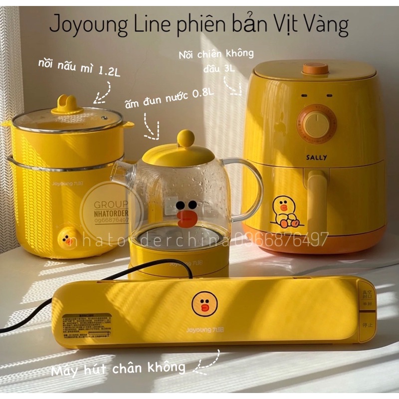 Nồi chiên không dầu 3L, bộ bếp Joyoung line