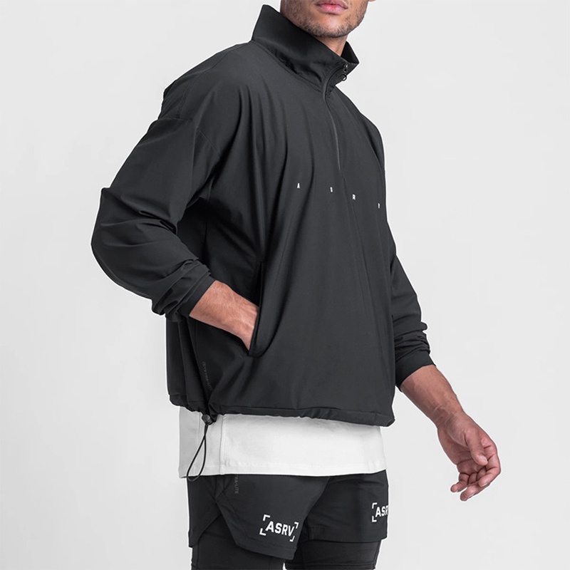 Áo khoác sweater thể thao tay dài cổ đứng thời trang dành cho nam