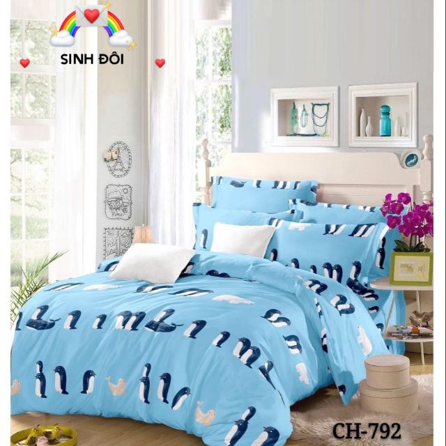 BỘ DRAP GIƯỜNG/ GA GIƯỜNG COTTON 100% - CH-792