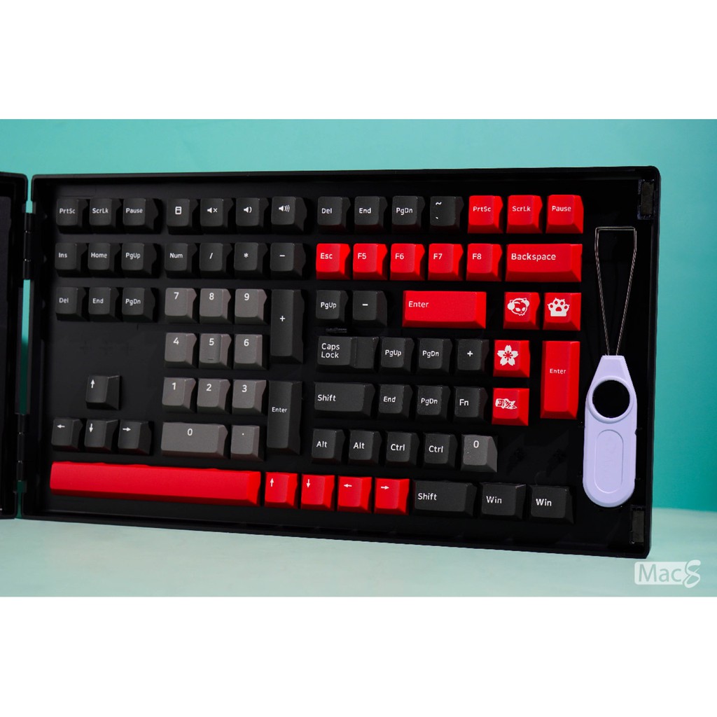 [Mã SKAMSALE03 giảm 10% đơn 200k] Bộ AKKO Keycap set – Psittacus (PBT Double-Shot/Cherry profile/157 nút)