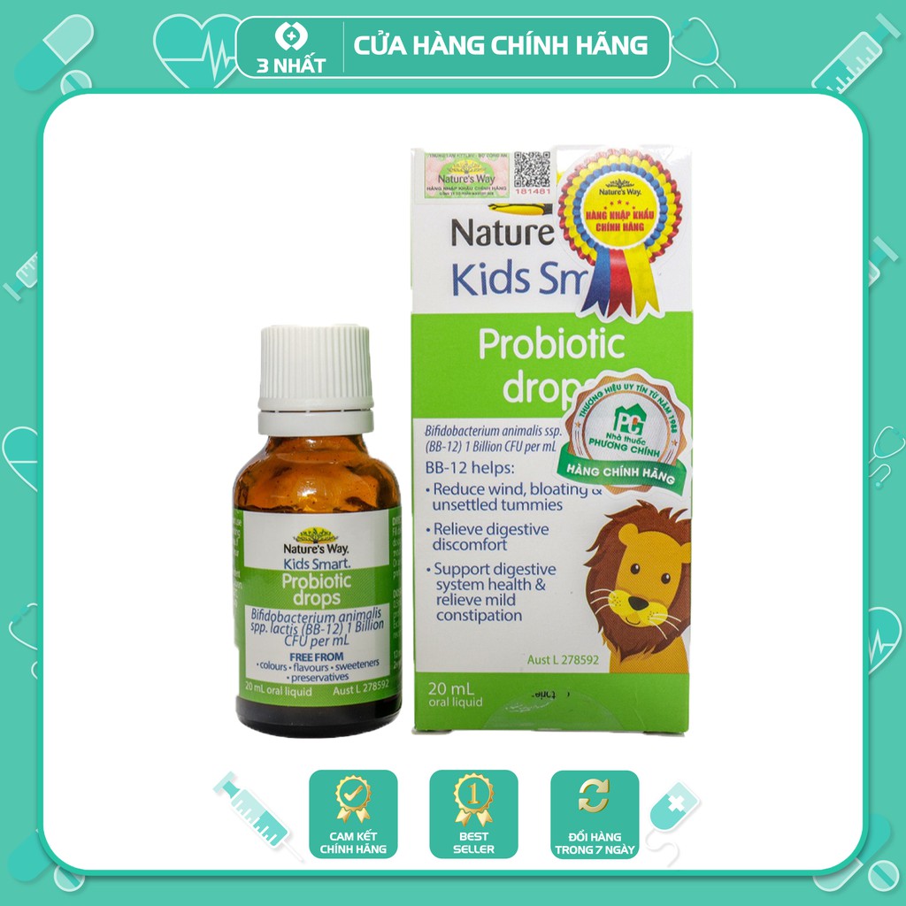 Men Vi Sinh Cho Bé Nature's Way Kids Smart Drops Probiotic 20ml