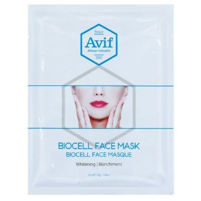 Mặt Nạ Biocell Dưỡng Trắng Da 23g (Avif Biocell Whitening Face Mask)