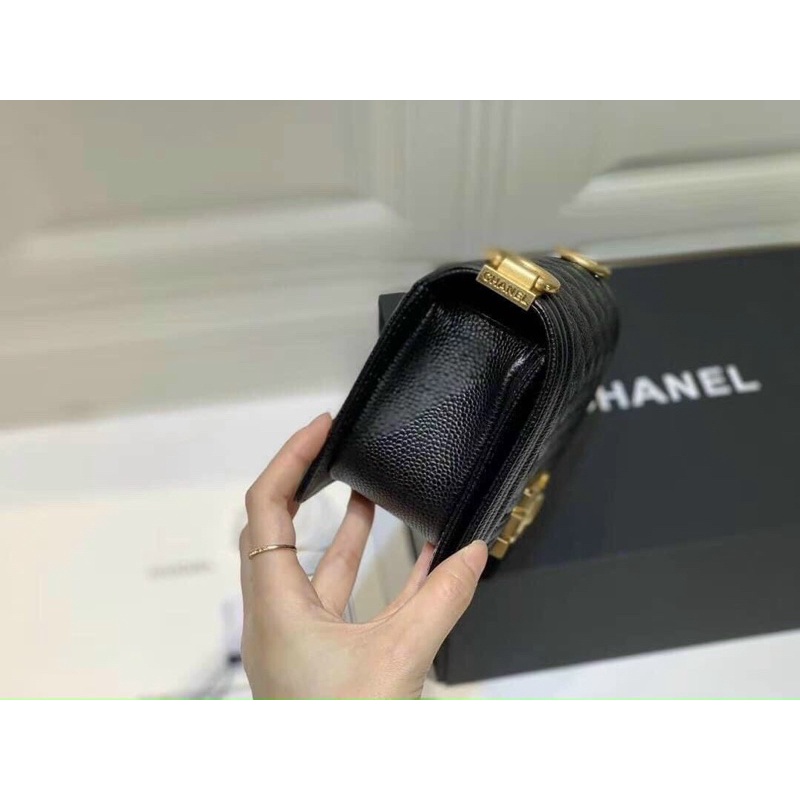 Túi xách nữ MINI CAVIAR Size 22cm Fullbox, túi vải, giấy nến bọc