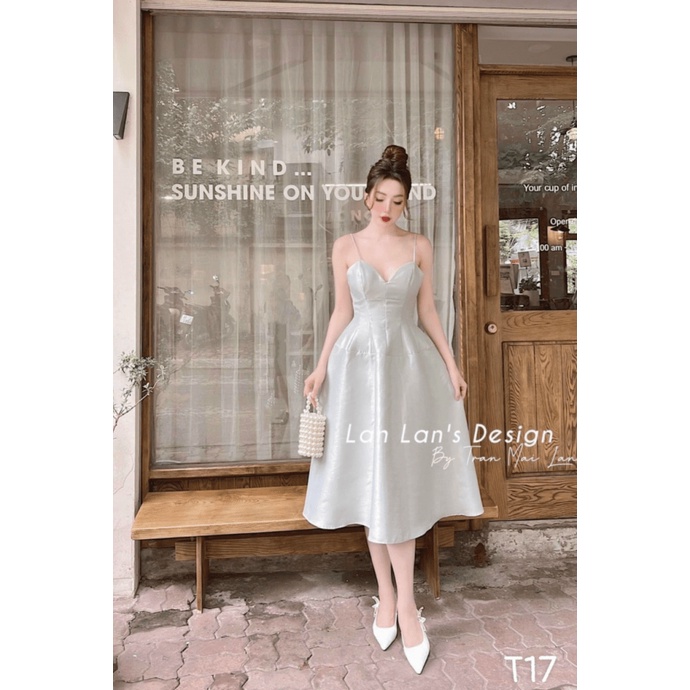 MẪU MỚI ĐẦM XÒE NỮ TAFTA HAI DÂY DỰ TIỆC SANG CHẢNH NHƯ CÔNG CHÚA PU