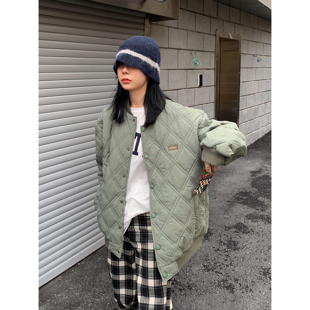 Áo Khoác Bóng Chày Đệm Dày Dặn Ấm Áp Thời Trang Mùa Đông Cho Nữ