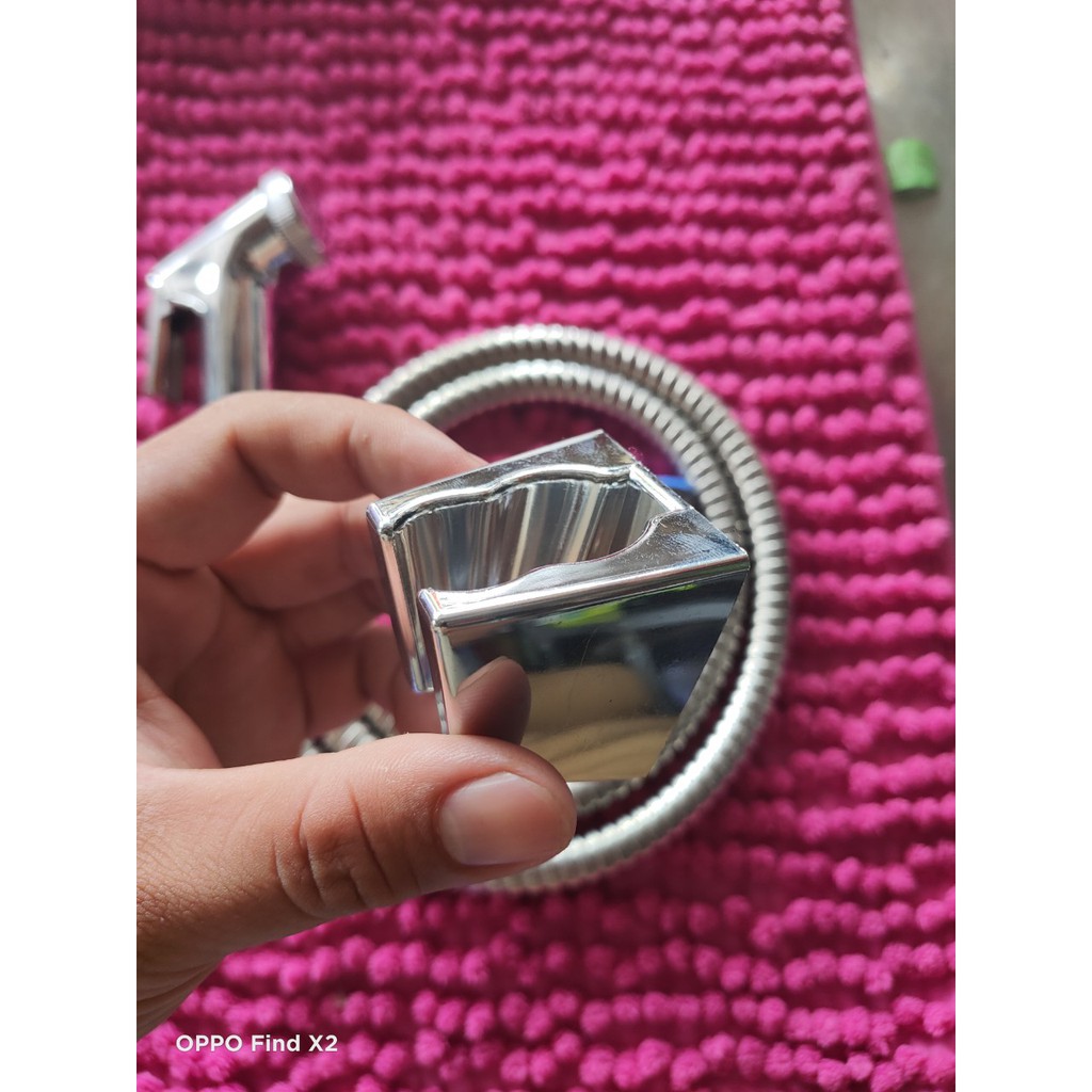 Bộ xịt vệ sinh inox 201 tay nổi nước cực mạnh Đầu+Dây+Caixi