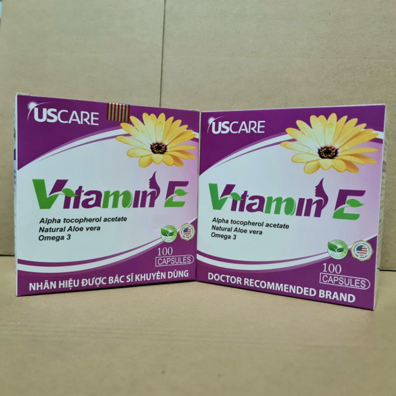 Viên Uống Vitamin E Hoa Cúc Hộp 100 viên