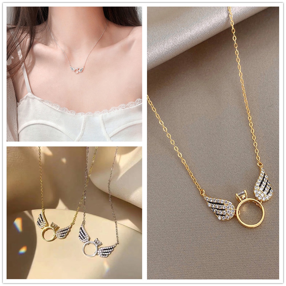 Vòng cổ Hình Đôi Cánh Sang Trọng Thời Trang Cho Nữ