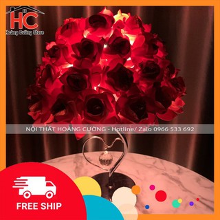 Đèn ngủ để bàn hoa hồng 💥 𝐂𝐔̛̣𝐂 𝐗𝐈𝐍𝐇 💥 đèn ngủ để bàn trang trí phòng ngủ cực đẹp