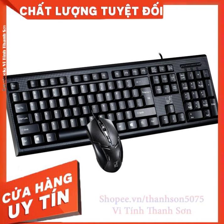 Bàn phím và chuột Q17 giả cơ game dụng + Tặng Lót Chuột Logitech