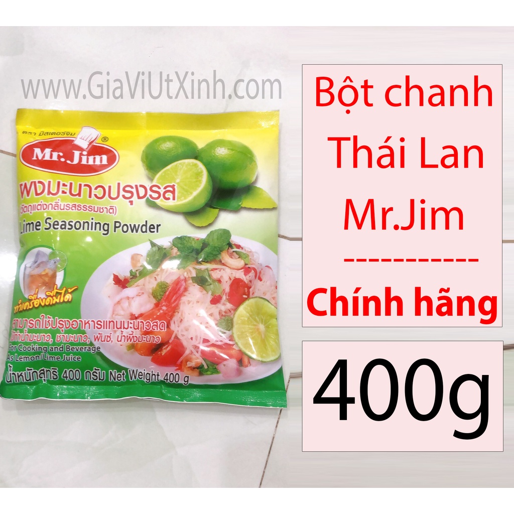 BỘT CHANH THÁI MR.JIM 400G - THAILAND MR.JIM LIME POWDER