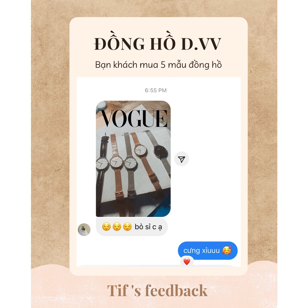 Đồng hồ nữ dây kim loại D.VV PETlTE rose mặt đen đồng hồ nữ đẹp cao cấp thon gọn Watchesbytif size 28mm & 32mm | BigBuy360 - bigbuy360.vn