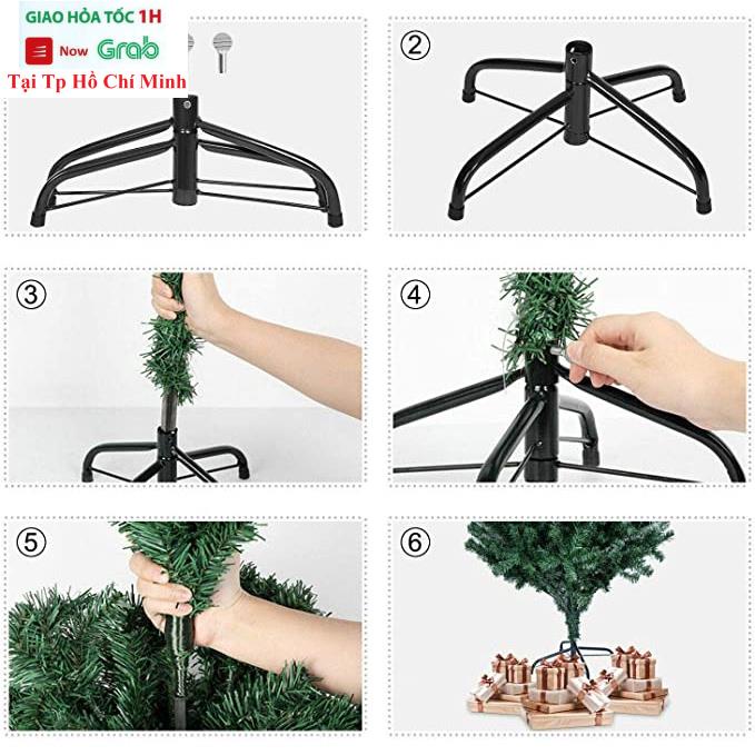 Cây Thông Noel 2m4 Full Phụ Kiện Trang Trí Giáng Sinh Hàng Việt Nam Cao Cấp