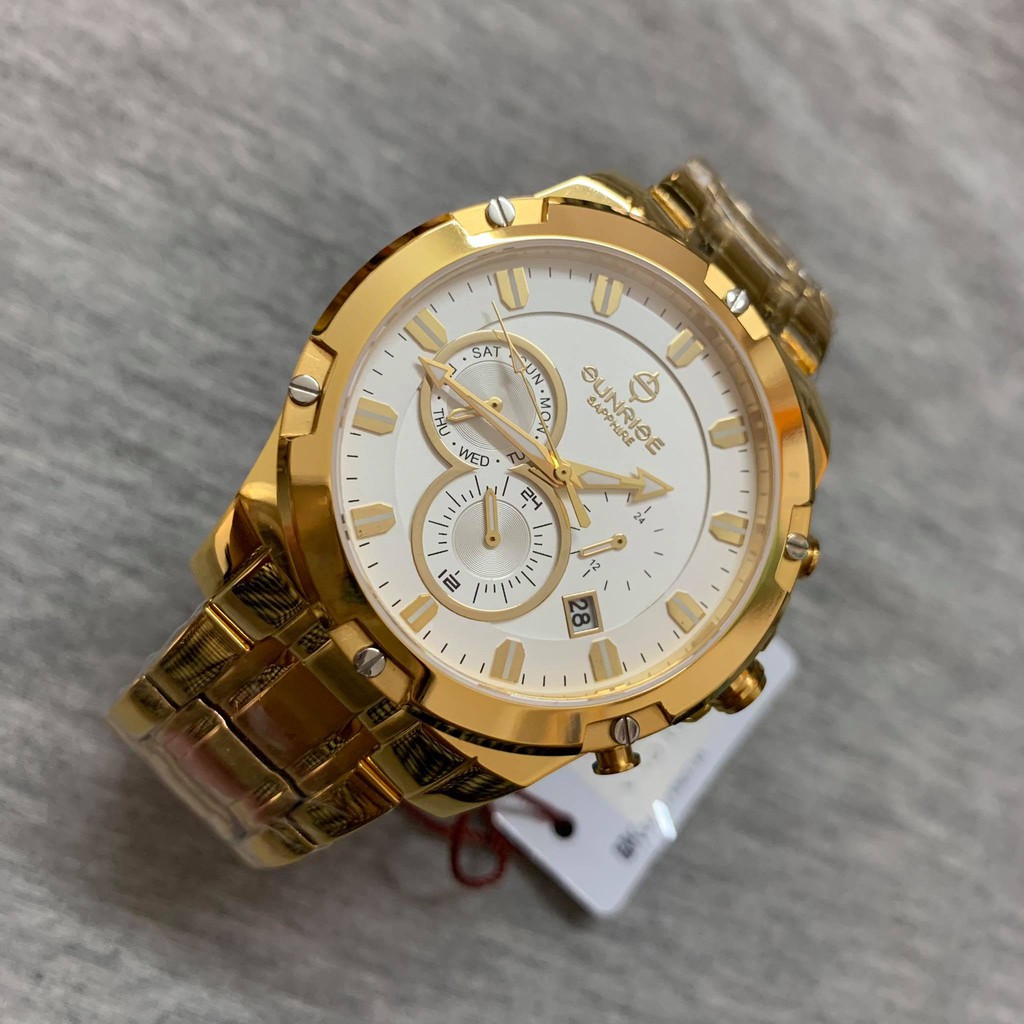 Đồng hồ Sunrise Nam chính hãng Nhật Bản M761G.T - kính saphire chống trầy - bảo hành