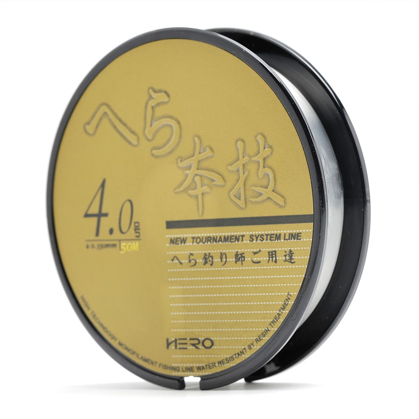 [SIÊU CHẮC] Dây cước câu cá Carbon Hero Nhật Bản Cuộn 50m