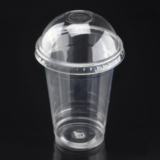 50 ly nhựa PET 360ml 500ml 700ml +50 nắp cầu (ly bán cafe, trà sữa)