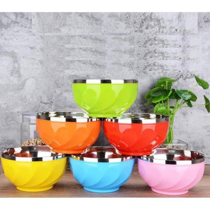 Bát chống nóng 2 lớp nhiều màu sắc