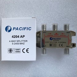 Bộ Chia Truyền Hình Cáp 4 Đỏ pacific 4204AP