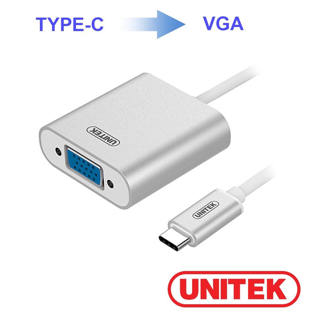 Cáp UNITEK chuyển USB Type-C sang VGA Y-6308