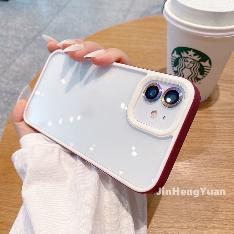 Ốp Điện Thoại Cứng Trong Suốt Mặt Nhám Chống Sốc Cho IPhone 13 Pro Max X XS XR Max 7 8 PLUS