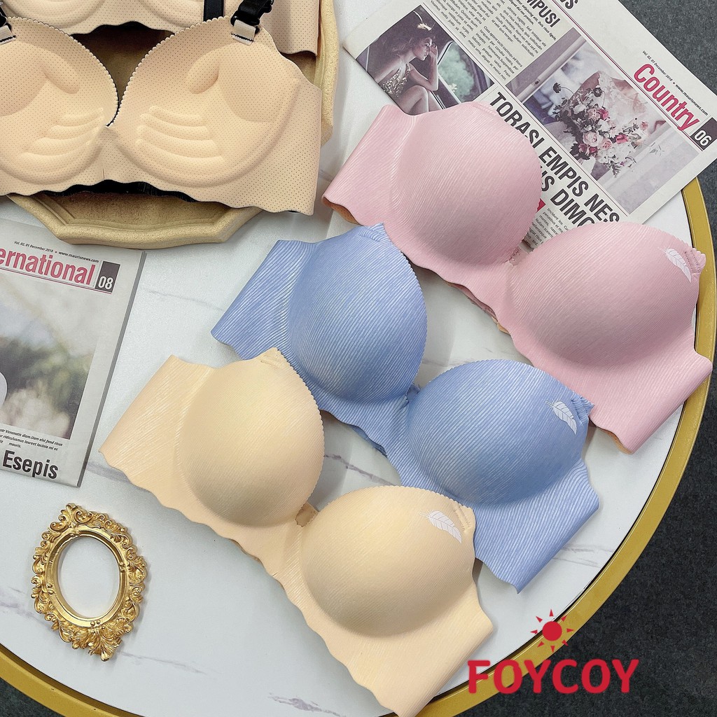 ÁO LÓT SU ĐÚC KHÔNG GỌNG HÌNH  LÁ CÂY ĐỆM BÀN TAY NÂNG NGỰC NHIỀU VANVENE A260 | BigBuy360 - bigbuy360.vn