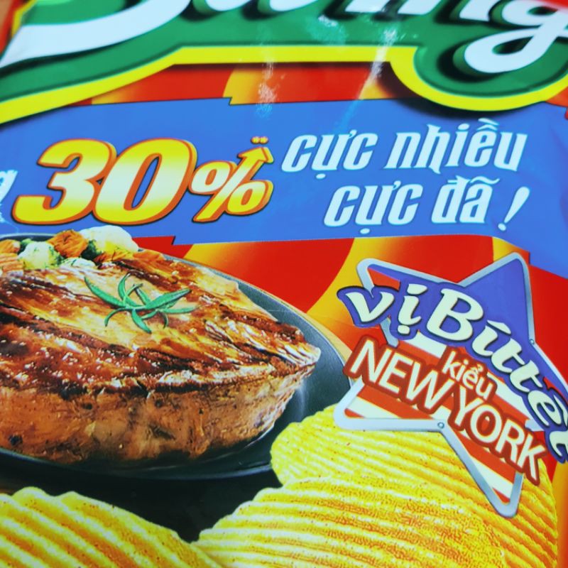 Bánh Snack Khoai tây Ostar & Swing (Gói +30%) 60g .