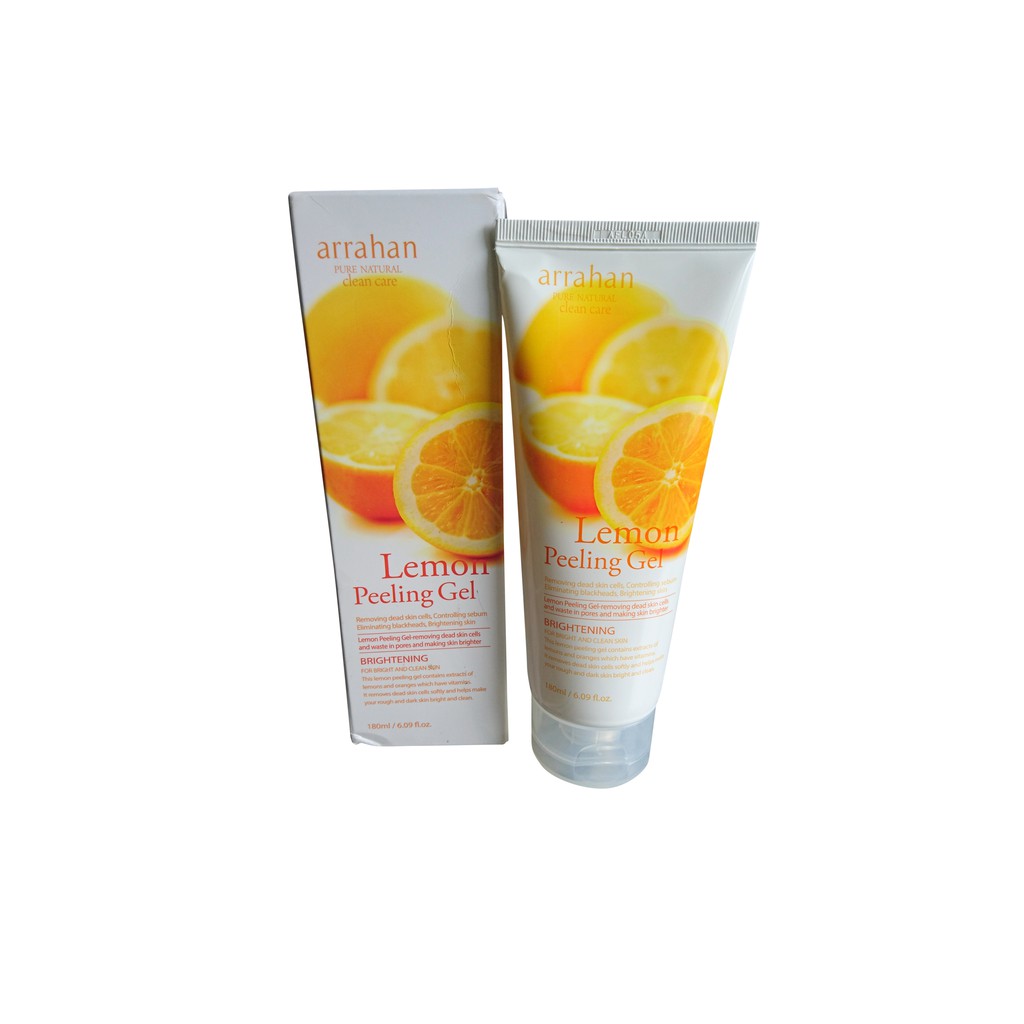 combo 10 hộp Kem tẩy da chết hoa quả Lemon White Peeling Gel 180 ml