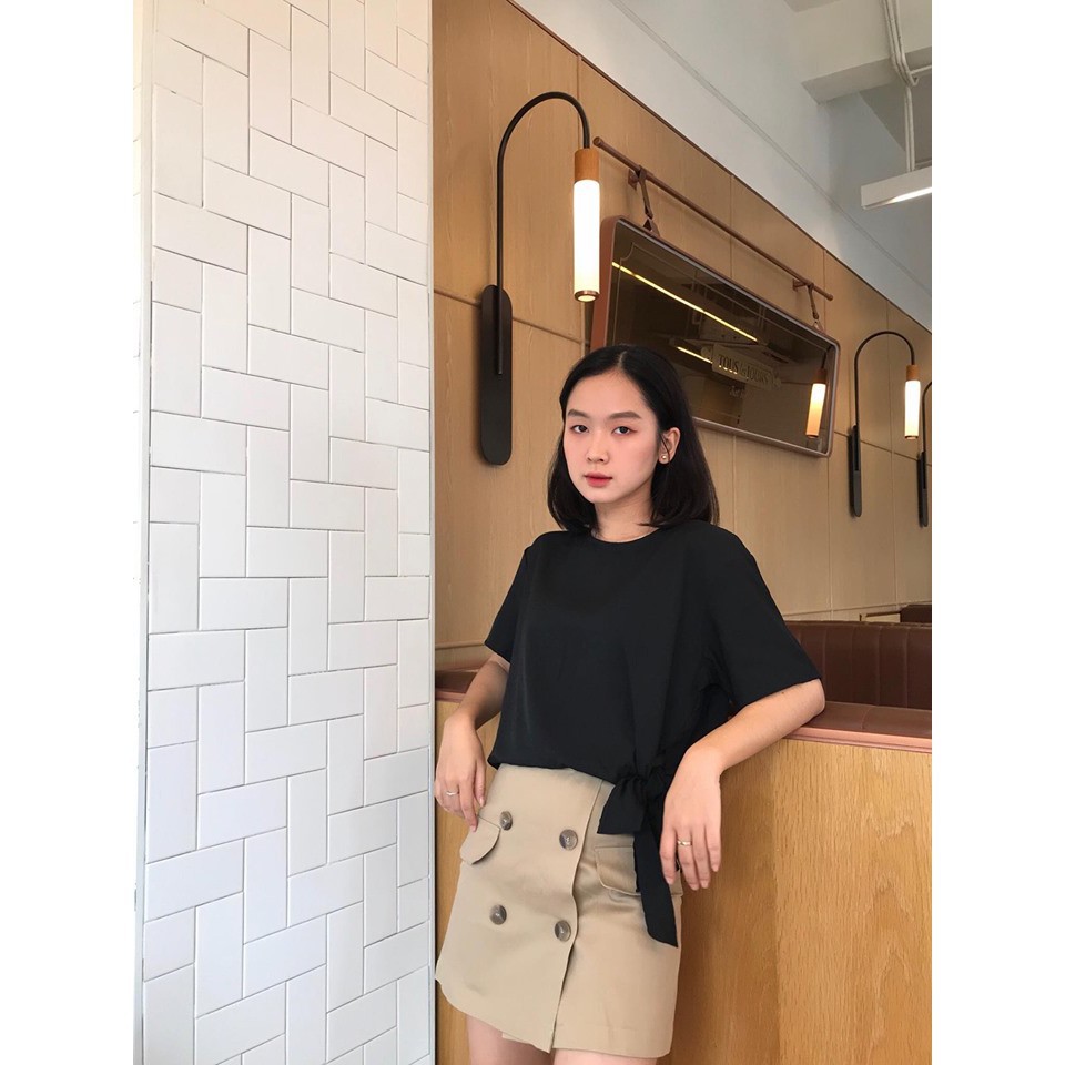 Áo cột nơ hông Freesize