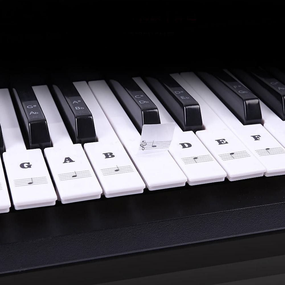 Miếng dán nhựa PVC trong suốt hình phím đàn piano điện tử jula 37 / 49 / 54 / 61 / 88