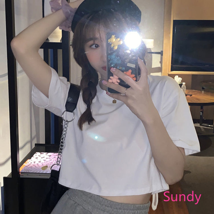 Áo Thun Ngắn Tay Dáng Rộng In Hình Bướm Thời Trang Dễ Thương