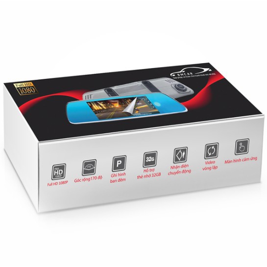 Camera hành trình xe ô tô Gương Chiếu Hậu ô tô BMCAR 🔥Giá tốt🔥 7 Inch Màn Hình Cảm Ứng,Cảm Biến Chuyển Động- BM999 PLUS | BigBuy360 - bigbuy360.vn