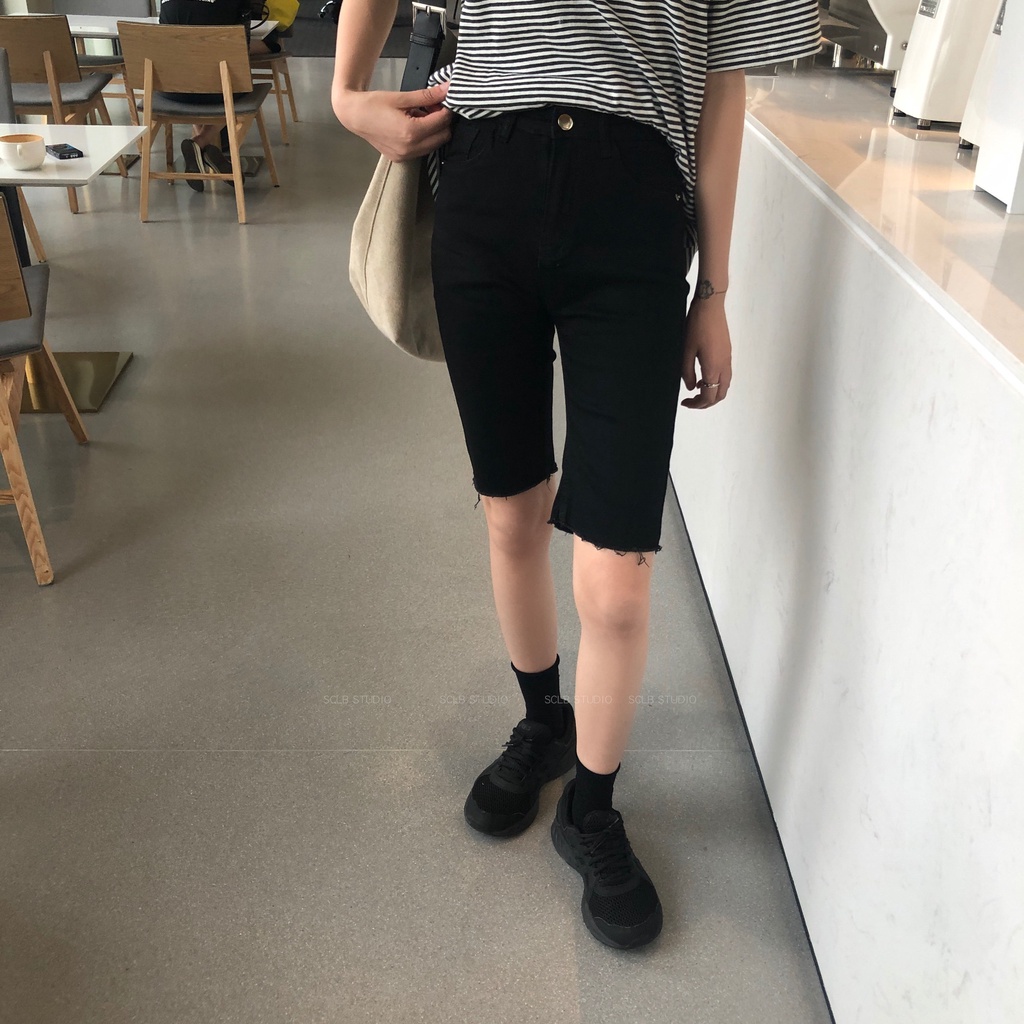 Quần Short Denim Lưng Cao Thời Trang Hàn Quốccb94 Dicount 0k (0D)