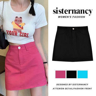 COZOK Váy ngắn lưng cao kiểu dáng hợp thời trang