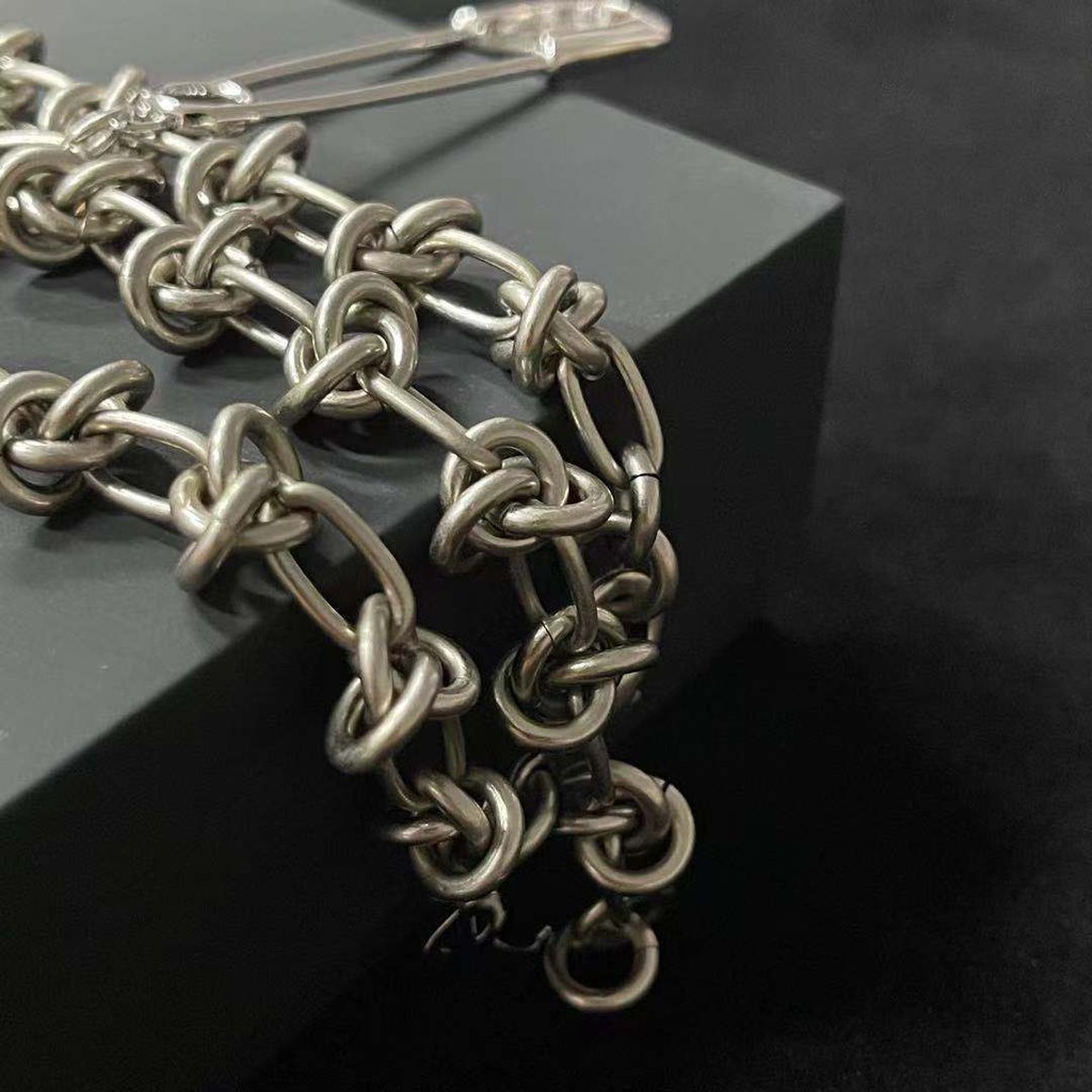 Vòng tay & vòng cổ R@f Simons safety-pin knot chain bracelet ss21