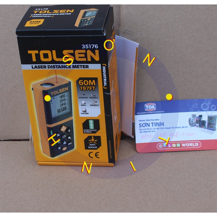 Thước đo khoảng cách 60m Tolsen Laser Distance Meter 35176