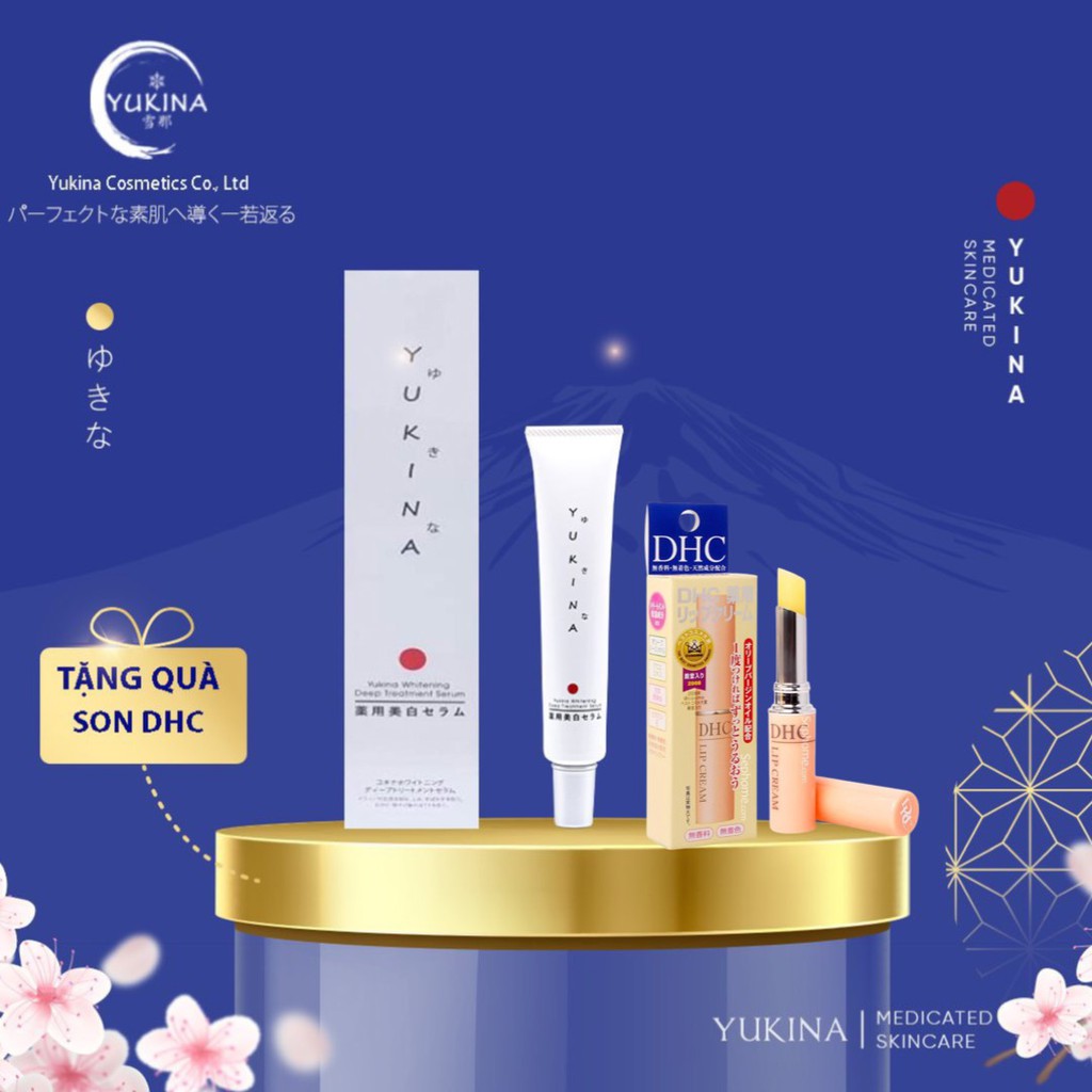 Kem Tinh Chất Trắng Da Khử Nám Tàn Nhang Chuyên Sâu Yukina Whitening Deep Treatment Serum Nhật Bản 50g | BigBuy360 - bigbuy360.vn