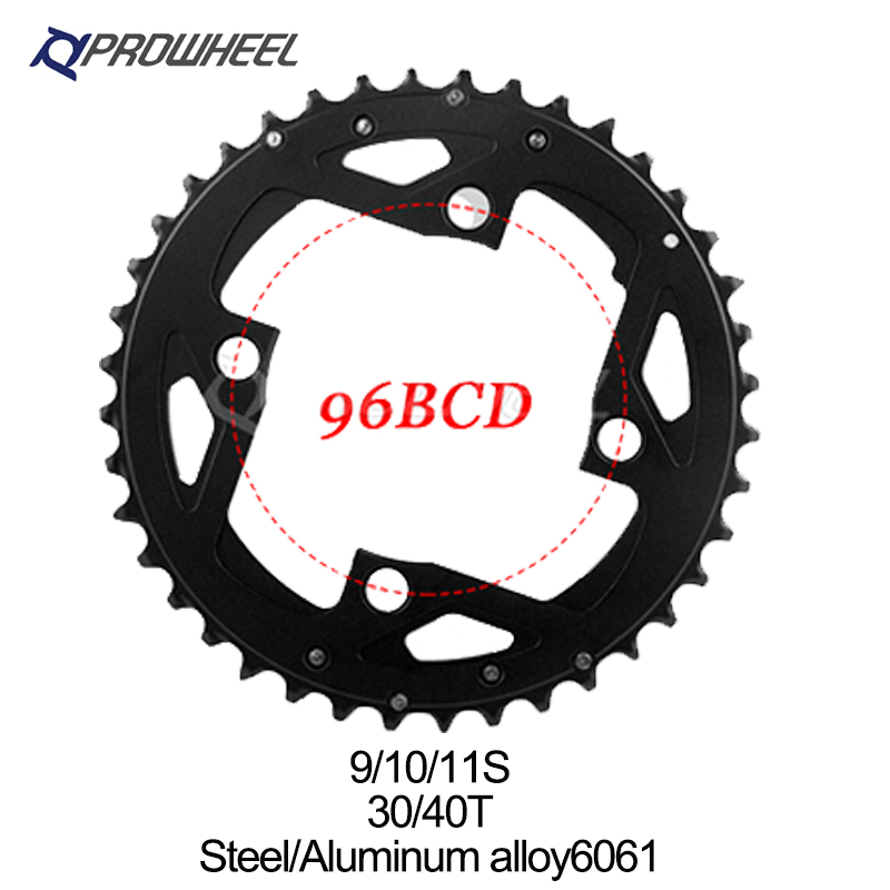 Prowheel Xe Đạp Leo Núi Xích 64 / 96 / 104BCD Xe Đạp Chainwheel 22 / 24 / 30 / 32 / 42 / 44T Crankset 8 / 9 / 10 / 11S
